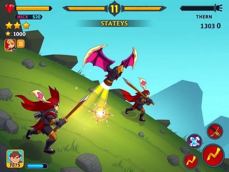 Mace Defender gameplay screenshot showing combat mechanics